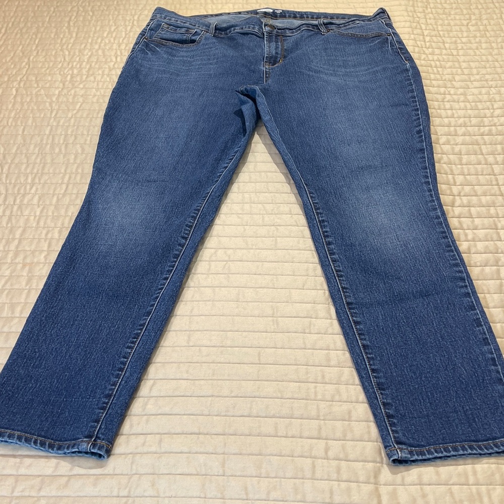 Old Navy ORIGINAL SKINNY WOMENS SIZE 18 Relaxed Fit DENIM Jeans